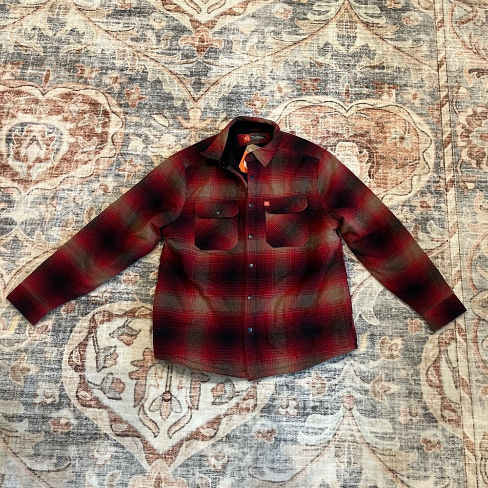 NWT THE AMERICAN OUTDOORSMAN Sherpa Bonded Flannel Shirt‎ Jacket